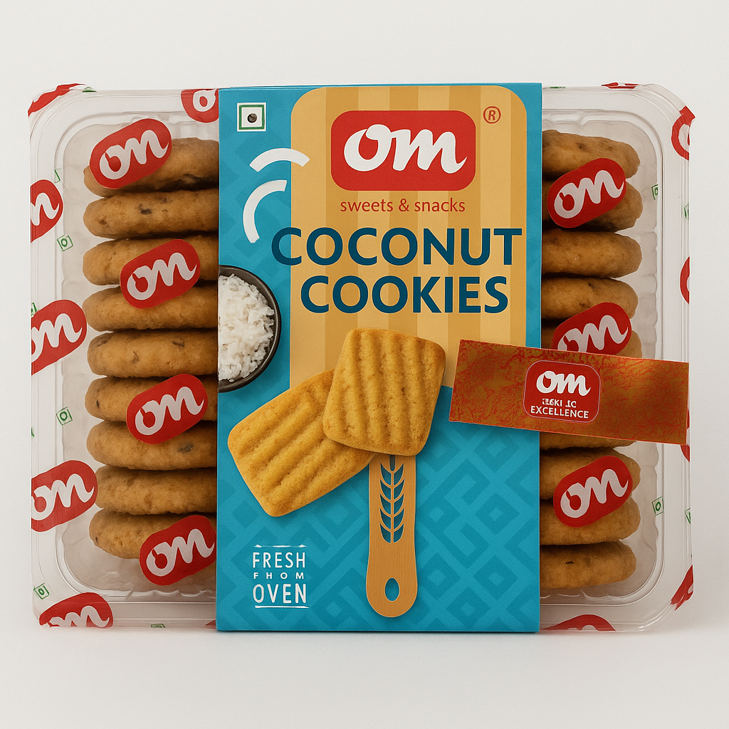 OM Coconut Cookies – Fresh From Oven - 350g
