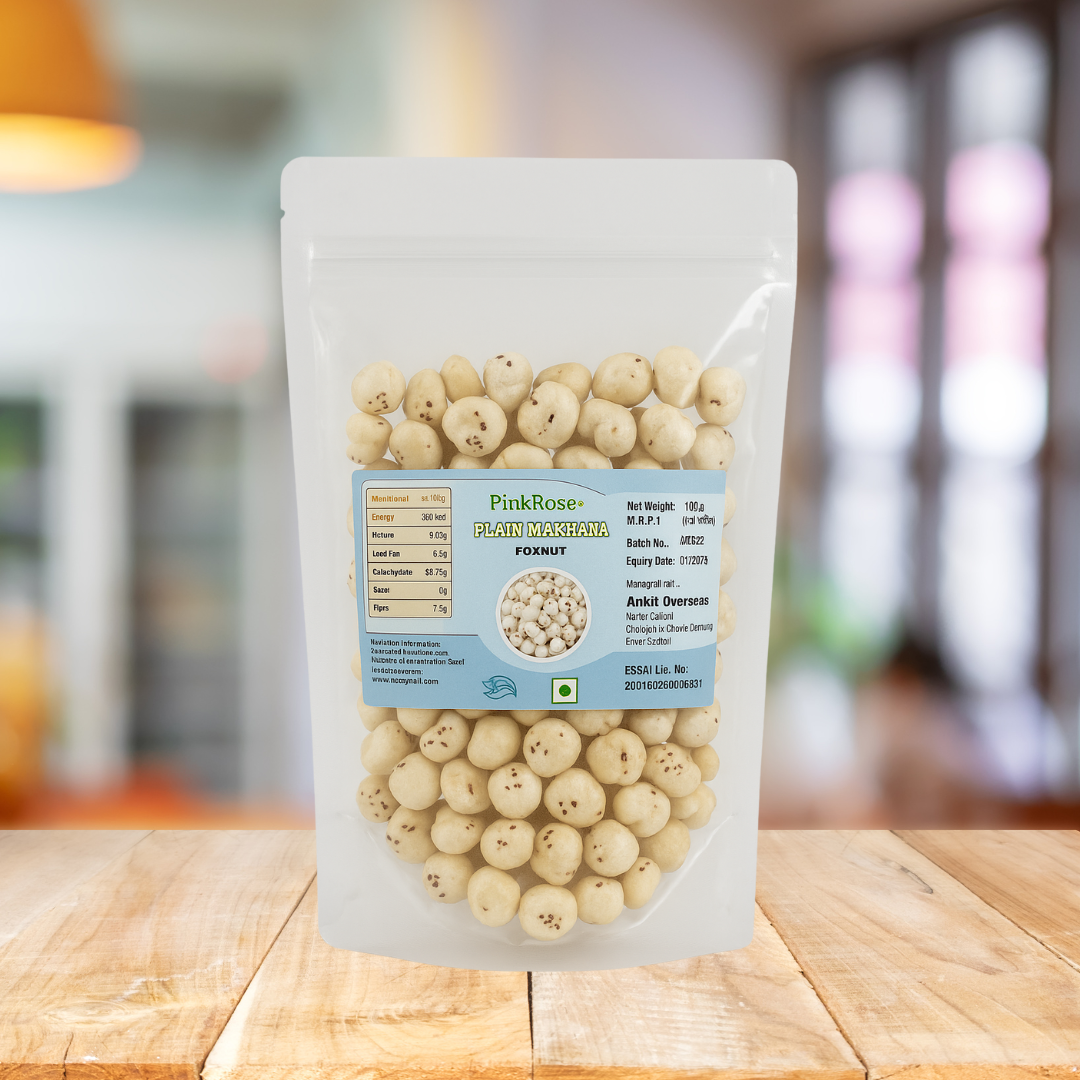 PinkRose® Plain Makhana (Foxnut) – 100g